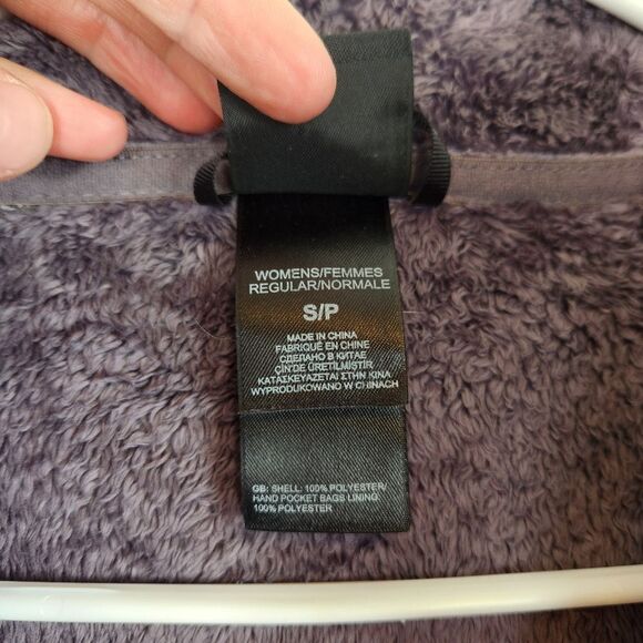 The North Face Osito Fleece Jacket Small Dark Grey Fuzzy Sherpa Full Zip - Picture 8 of 10